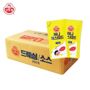 오뚜기 일회용 허니 머스타드 드레싱 12g 200개입 1박스