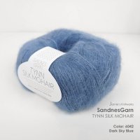 [산네스간] 틴실크모헤어 6042 다크스카이블루 뜨개실 SANDNES GARN