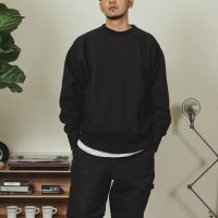 Cross Knit Crew Neck Sweat-shirts, Black(캠버 크로스니트 크루넥 스웻셔츠, 블랙)