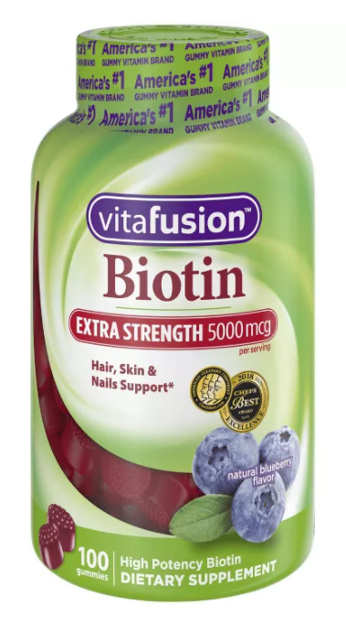 비타퓨전 비오틴 씹어먹는 영양제 100개