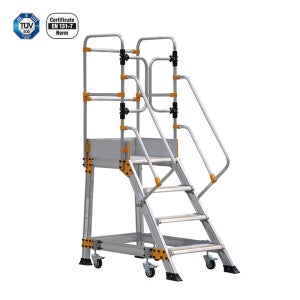 알루미늄 플랫폼 산업용 말비계 4단 KCEP3 사다리