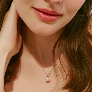 미스티그레이 14k 18k 최상급 AAA+ 7mm, 8mm 아코야 해수 진주 펜던트 목걸이