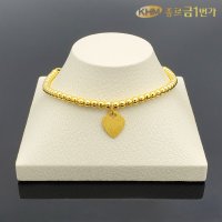 여자 순금 팔찌 하트 볼 24K 18.75g