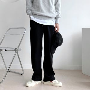 남자 트레이닝바지 추리닝 와이드 팬츠 빅사이즈 운동복 트랙팬츠 일자 바지