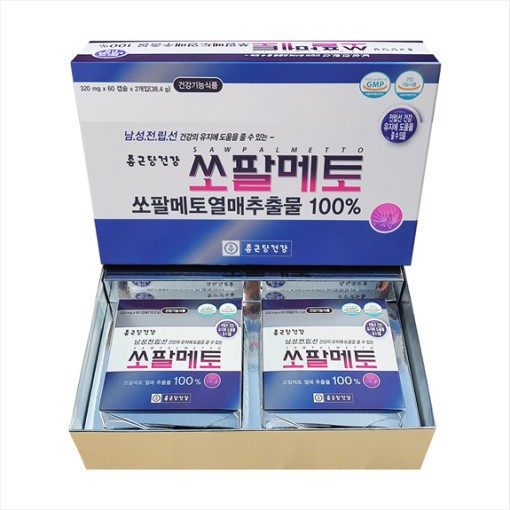 종근당건강(주) 쏘팔메토 약 4개월 로르산 남자 영양제 쏘팔 소팔 비대증 40대 전립선 효능 증상