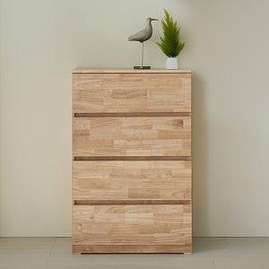 4단 서랍장 러버 원목 800(원색) 팀버스리빙