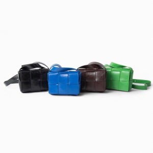 천연소가죽 와이드 위빙 카세트백 숄더 크로스백 11color