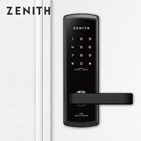 KMplus 제니스 무타공도어락 현관문도어락 현관 방화문 디지털 번호키 손잡이 교체 설치 Z700N