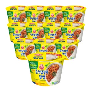 오뚜기 컵밥 춘천닭갈비덮밥+즉석 계란국 315g, 12개