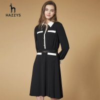 HAZZYS 헤지스 레이디스 여자 여성 오피스 드레스 벨트 원피스 AQWSC01CC11