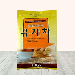 대호 유자차 1kg 자판기 유자분말 곡물차 에이드