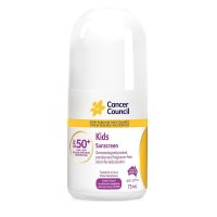 Cancer Council 캔서 카운슬 SPF 50+ 키즈 롤 온 선케어 75ml 3팩