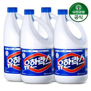 (유한양행) 유한락스 레귤러 4L 용기 x 4개 / 1박스