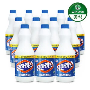 대한민국 대표 청소세제 유한락스 레귤러 1L, 12개