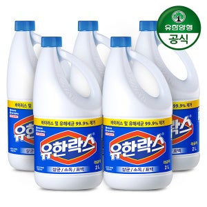 (유한양행) 유한락스 레귤러 2L 용기 5개