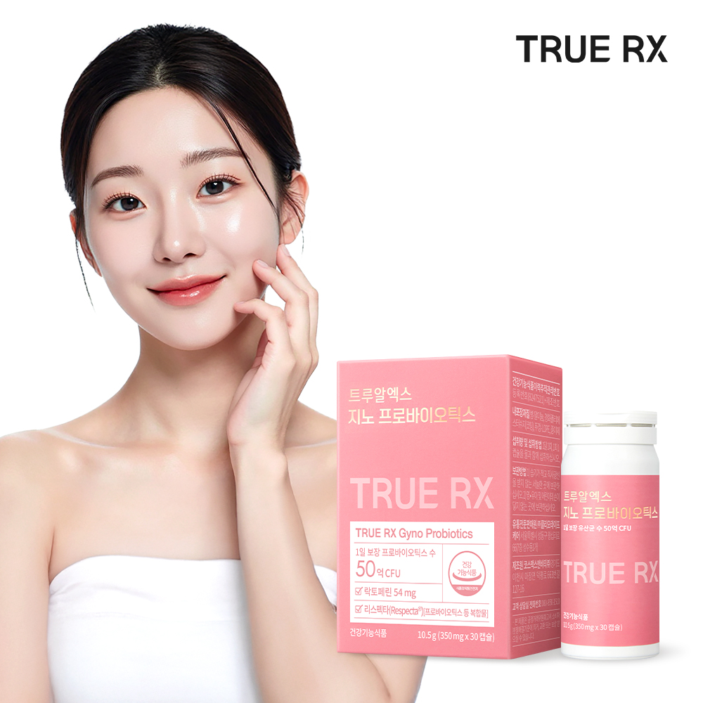 트루알엑스 <b>질 유산균</b> 지노 프로바이오틱스 여성 리스펙타 클리오 30캡슐, 1개