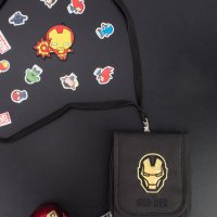 마블 아이언맨 어린이 초등학생 목걸이 지퍼 지갑
