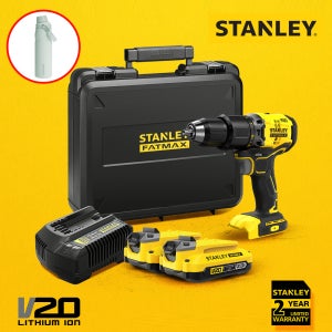 스탠리 20V MAX 브러쉬리스 햄머드릴 드라이버 풀세트 (배터리2개) SBD715D2K