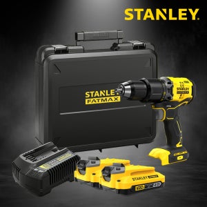 스탠리 20V MAX 브러쉬리스 햄머드릴 드라이버 풀세트 (배터리2개) SBD715D2K