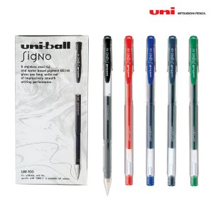 유니볼 시그노 스탠다드 1갑(10개입) 0.5 0.7 0.8 중성 볼펜 UM-100