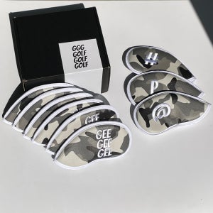 GEEGEEGEE 카모플라쥬 아이언커버 CMGR 그레이 9P