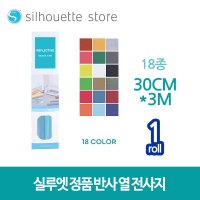 실루엣 반사 열전사지 원단용 의류용 25cmx3m / 카메오 포트레이트 큐리오