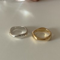 (모앳/반지) modern ring 실버반지 볼드 웨이브레이어드링 925실버