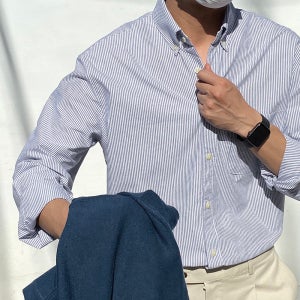셀릭 클래식 버튼다운 무지 스트라이프 옥스포드 셔츠 사계절 4color