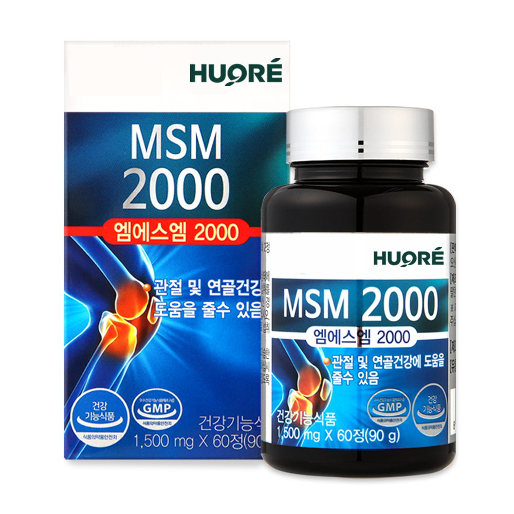 엠에스엠 MSM 2000 <b>식이유황</b> 60정, 1개