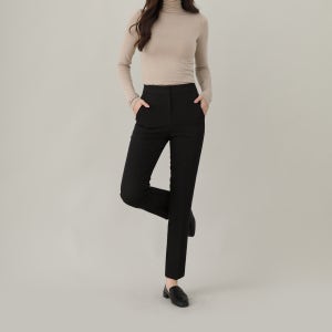 (S-XL/기장추가) 히든밴딩 자체제작 기본 슬림 스판 일자 슬랙스