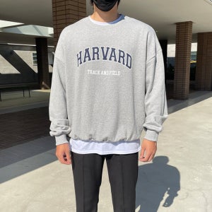 하버드 코튼오버 남자맨투맨 - 3color