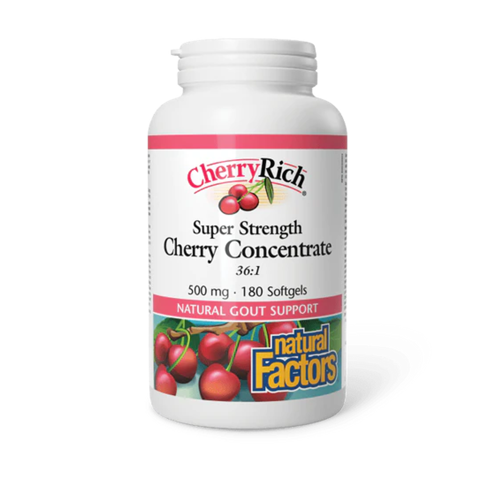 [네추럴팩터스] 통풍 <b>체리 컨센트레이트</b> Cherry <b>500mg</b> 180정 3-2개월분