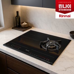 린나이 가스레인지 3구 빌트인 터치식 하이브리드 인덕션 쥬벨 RBR-IG300, 도시가스(LNG)