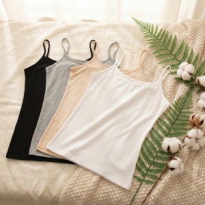 여자 끈나시 3매세트 빅사이즈 면 이너 민소매 티셔츠