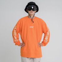 Snowp스놉 MAKTUP LAYERED LONG SLEEVE [ORANGE]