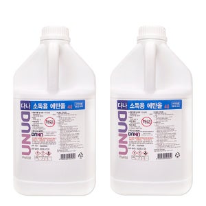 다나 소독용 에탄올 83% 4L 4000ml, 2개