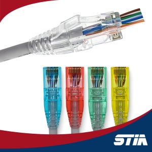 스티아 EZ RJ45 이지 커넥터 UTP 잭 CAT6 관통형