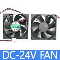 DC24V 80x80x25 쿨링팬 냉각팬 저소음 쿨러 쿨링 DC팬