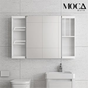 욕실장 욕실 수납장 화장실 슬라이딩장 모던 슬라이드 H800 아이보리 1300(W) x 800(H) x 175(D)