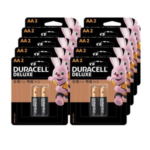 듀라셀 알카라인 AA 건전지 2입x10개 20알