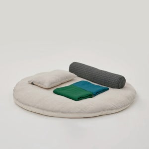 COMMA,C 콤마씨 린넨 라운드 매트 패드 신생아 조리원 출산선물 낮잠이불 아기이불