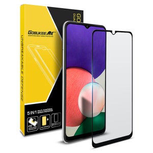 고부기 풀점착 풀커버 강화유리 액정보호필름 갤럭시 A22-버디-와이드5, 2매입