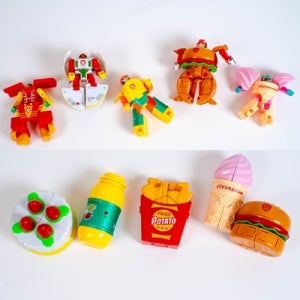 5종 햄버거 아이스크림 푸드 변신 로봇