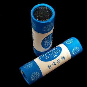 한국은행 2002년 100원 롤주화 한롤 (년도 보임)