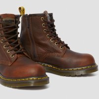 [Dr. Martens] MAPLE ZIP WOMEN’S STEEL TOE WORK BOOTS TEAK INDUSTRIAL BEAR / 24620214