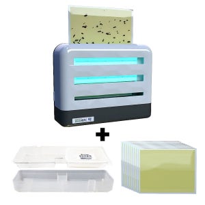 퓨어캐치 픽+실바니아 램프+끈끈이 시트10매 (해충 벌레 날파리 모기 퇴치기)