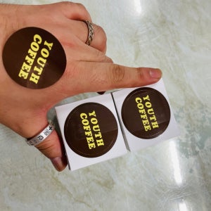 물건 부착 자영업 가게 커피숍 음식점 스티커 디자인 제작 투명데드롱 투명스티커 배달8