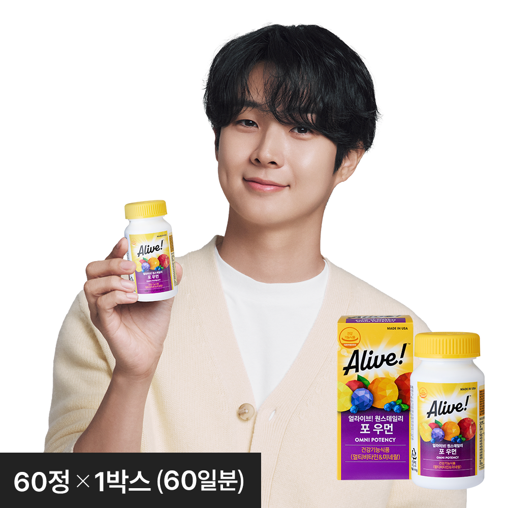 얼라이브 원스데일리 포우먼 멀티비타민 60정, 1개