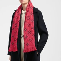 [영국정매장] 루이비통 로고매니아 머플러 루비 레드 LOGOMANIA SCARF M72432