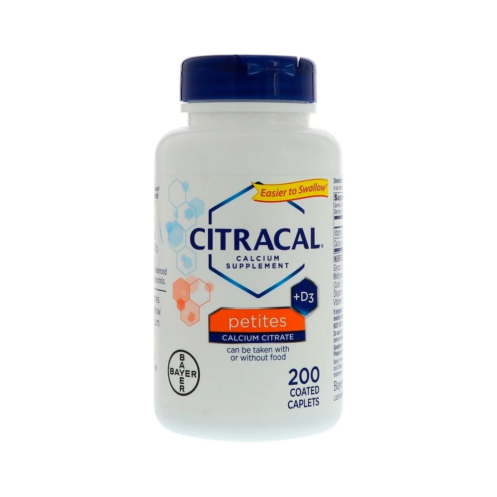 <b>Citracal</b> 시트라칼 칼슘 보충제+D3 쁘띠 200정 코팅 캐플릿 콜레칼시페롤 함유